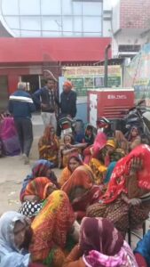 भदोही निजी अस्पताल में प्रसव के दौरान महिला की मौत की घटना की फोटो