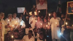 धर्मेंद्र प्रधान के इस्तीफे के समर्थन में कांग्रेस रैली